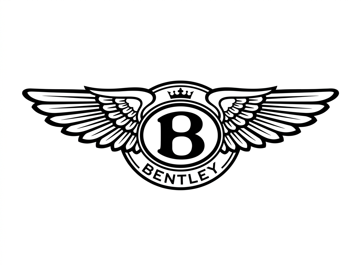 Bentley wings logo SVG black
